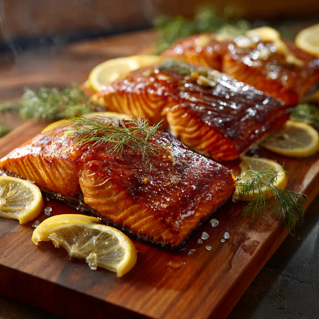 Apple wood for smoking salmon adds sweet, fruity smoke flavor