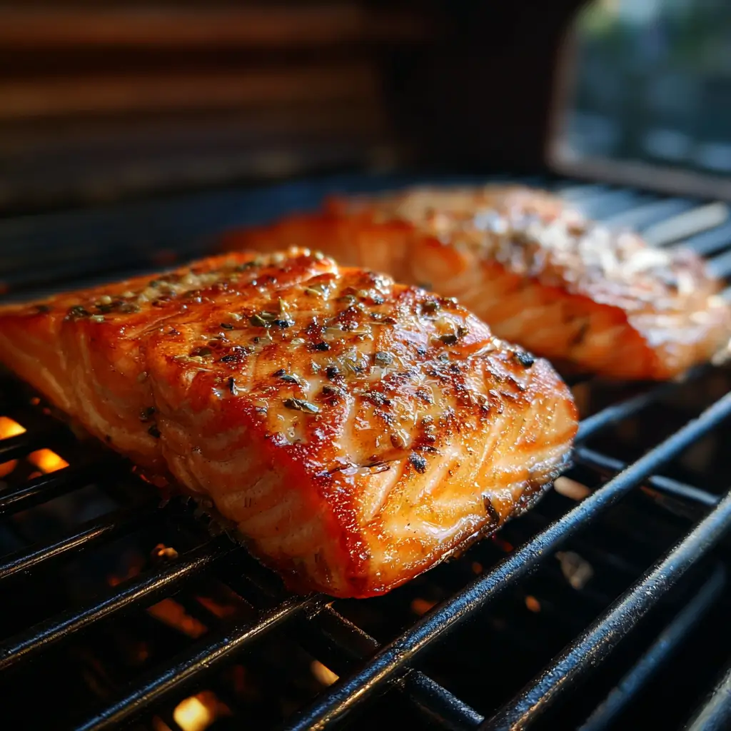 How To Smoke Salmon – Easy & Tender Recipe for Beginners 4 Beginner smoked salmon cooking in smoker with applewood