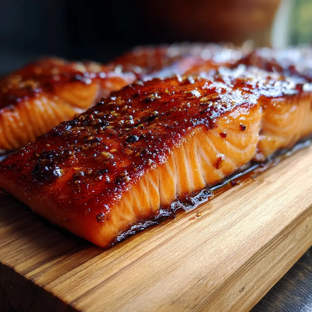 brown sugar smoked salmon rub caramelized on smoked salmon fillet