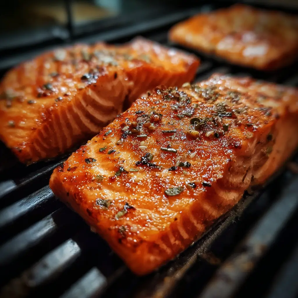 DIY smoked salmon on wire rack after smoking