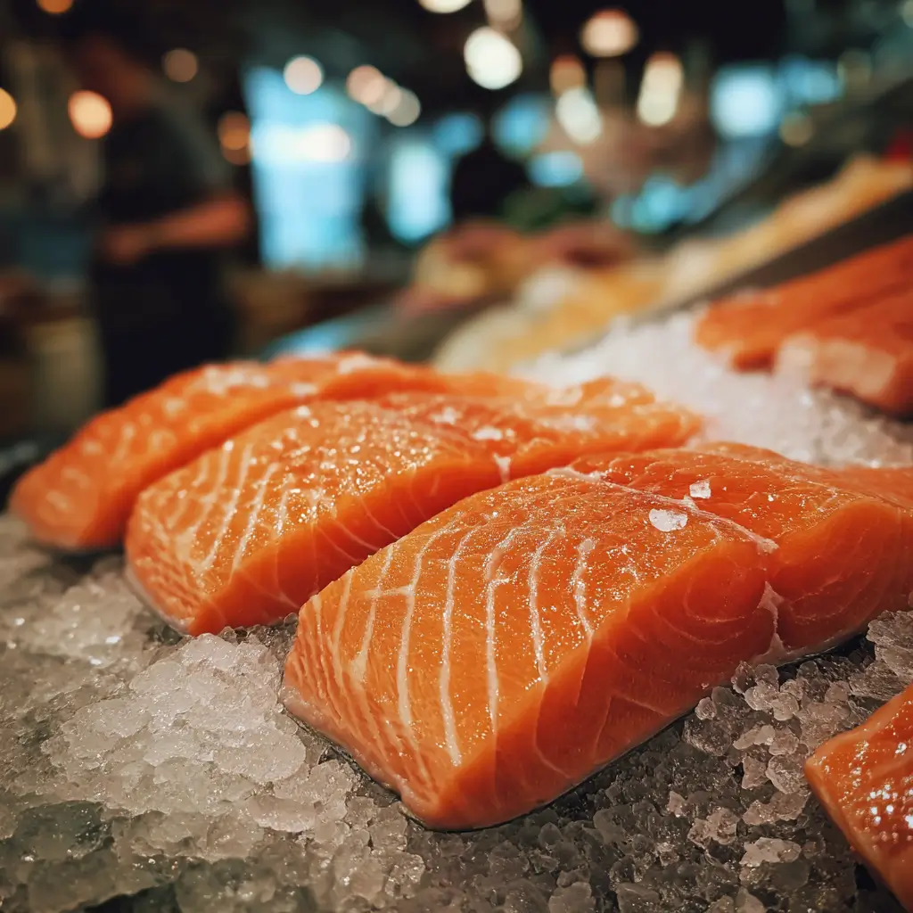 Fresh salmon for maple mustard smoked salmon rub