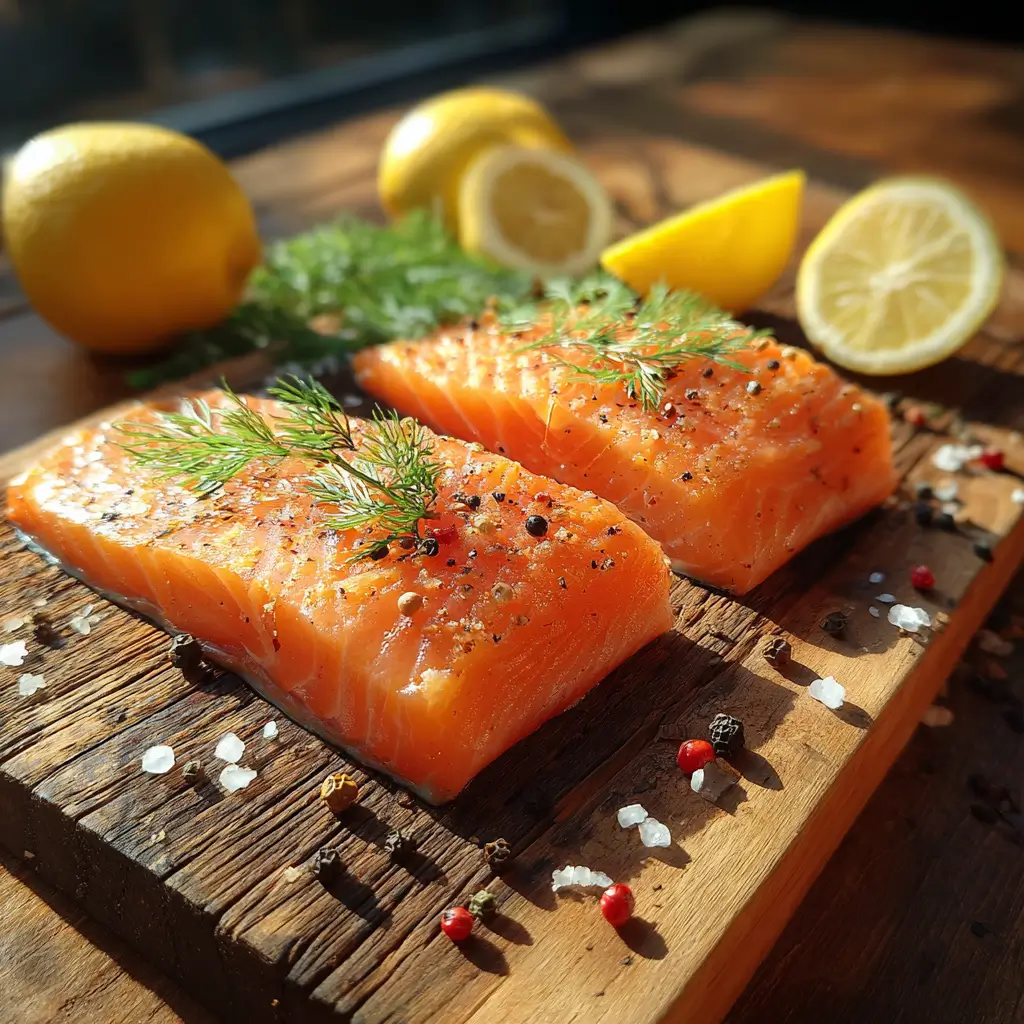 Hot vs Cold Smoked Salmon side-by-side comparison on wooden board