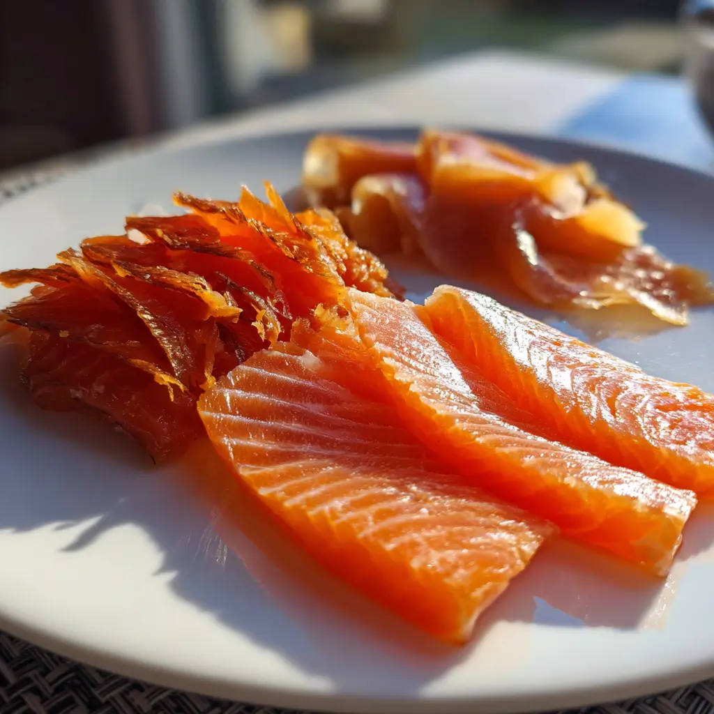 Texture of smoked salmon types—hot vs cold-smoked comparison.