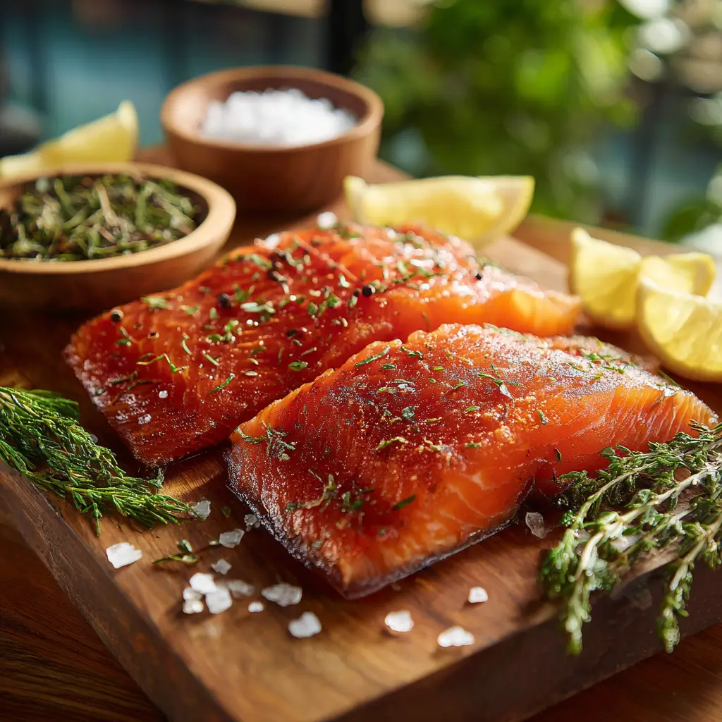 How to Smoke Salmon at Home: Beginner’s Guide 2 how to smoke salmon at home on a wooden board