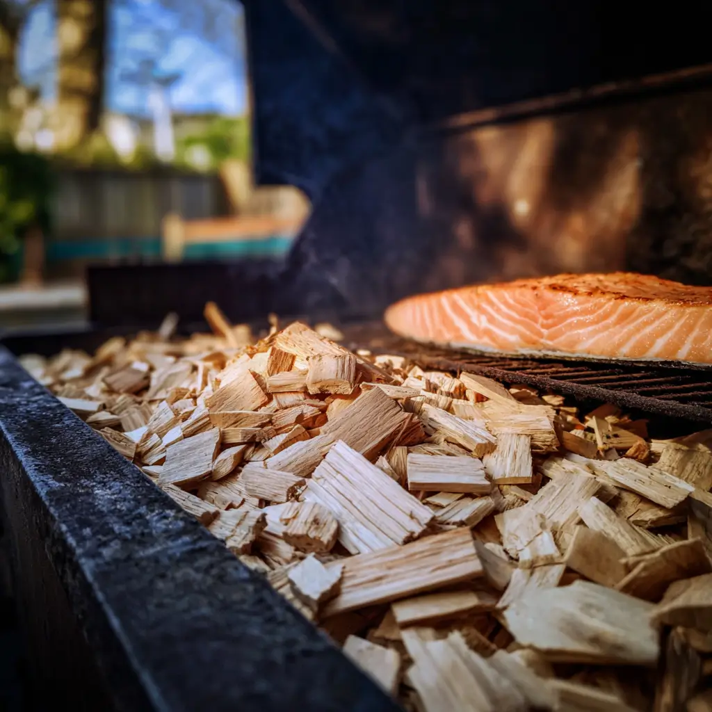 Best Woods for Smoking Salmon (Flavor Profiles Explained) 4 Preparing wood chips for the best wood for smoking salmon