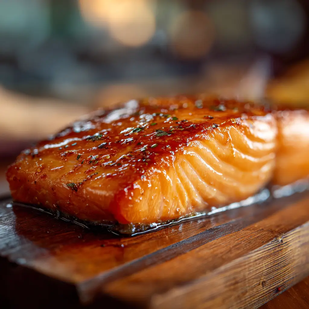 Traeger Smoked Salmon Fillet — The Ultimate Pellet Grill Recipe for Tender, Smoky Perfection 2 Traeger smoked salmon fillet fresh off the grill with golden crust