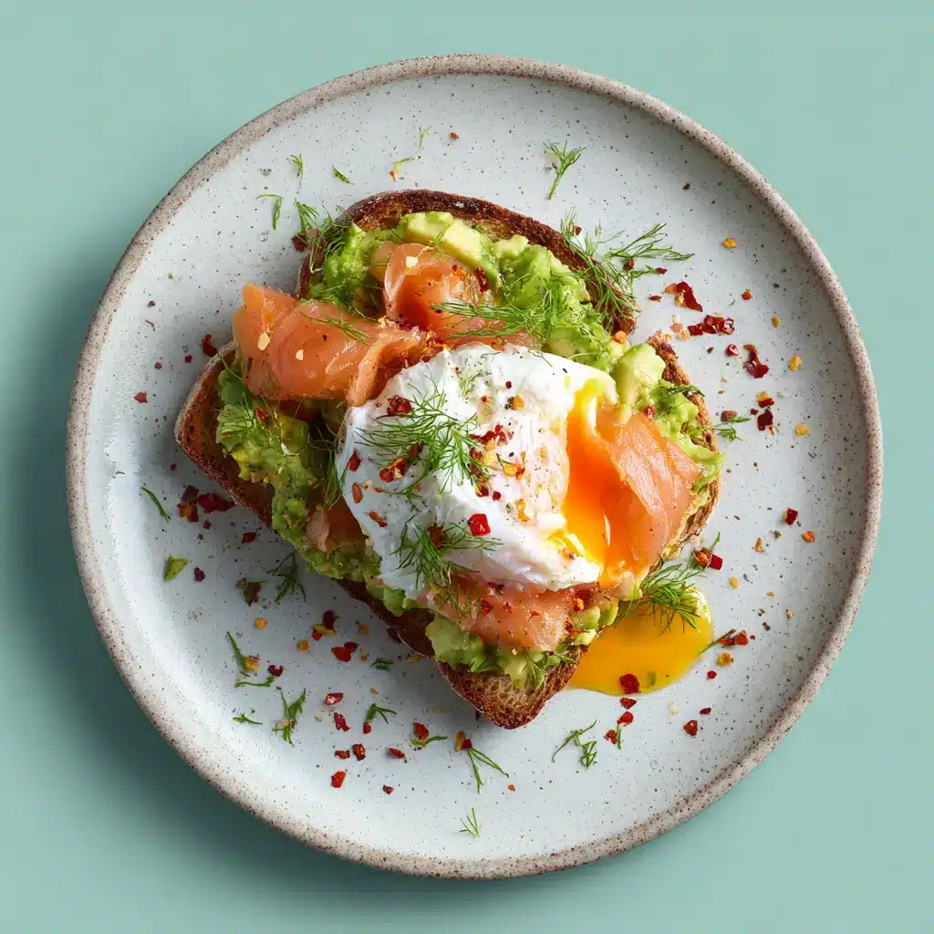Easy smoked salmon breakfast with avocado and poached egg