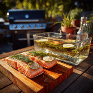 soaking cedar planks before smoking salmon on grill