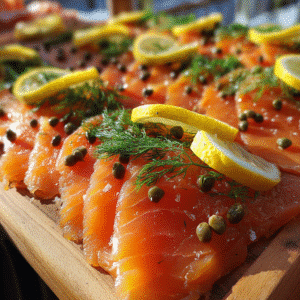 cold smoked salmon recipe with dill and lemon