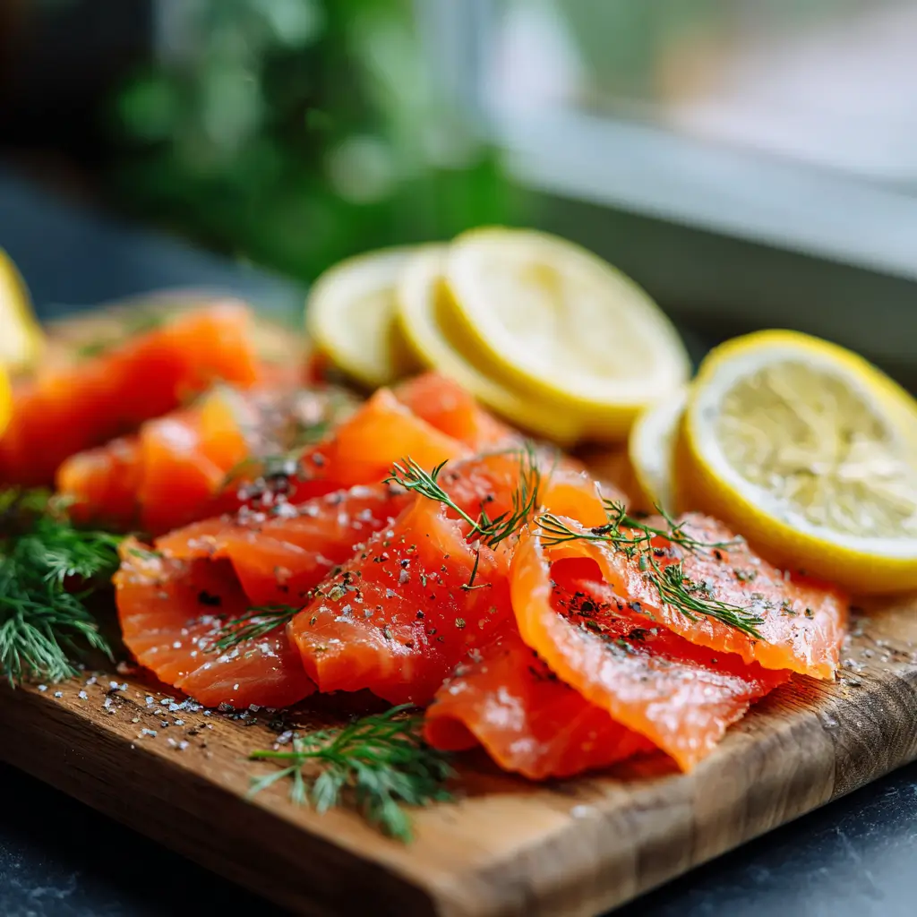 serving smoked salmon after cooking at 225°F
