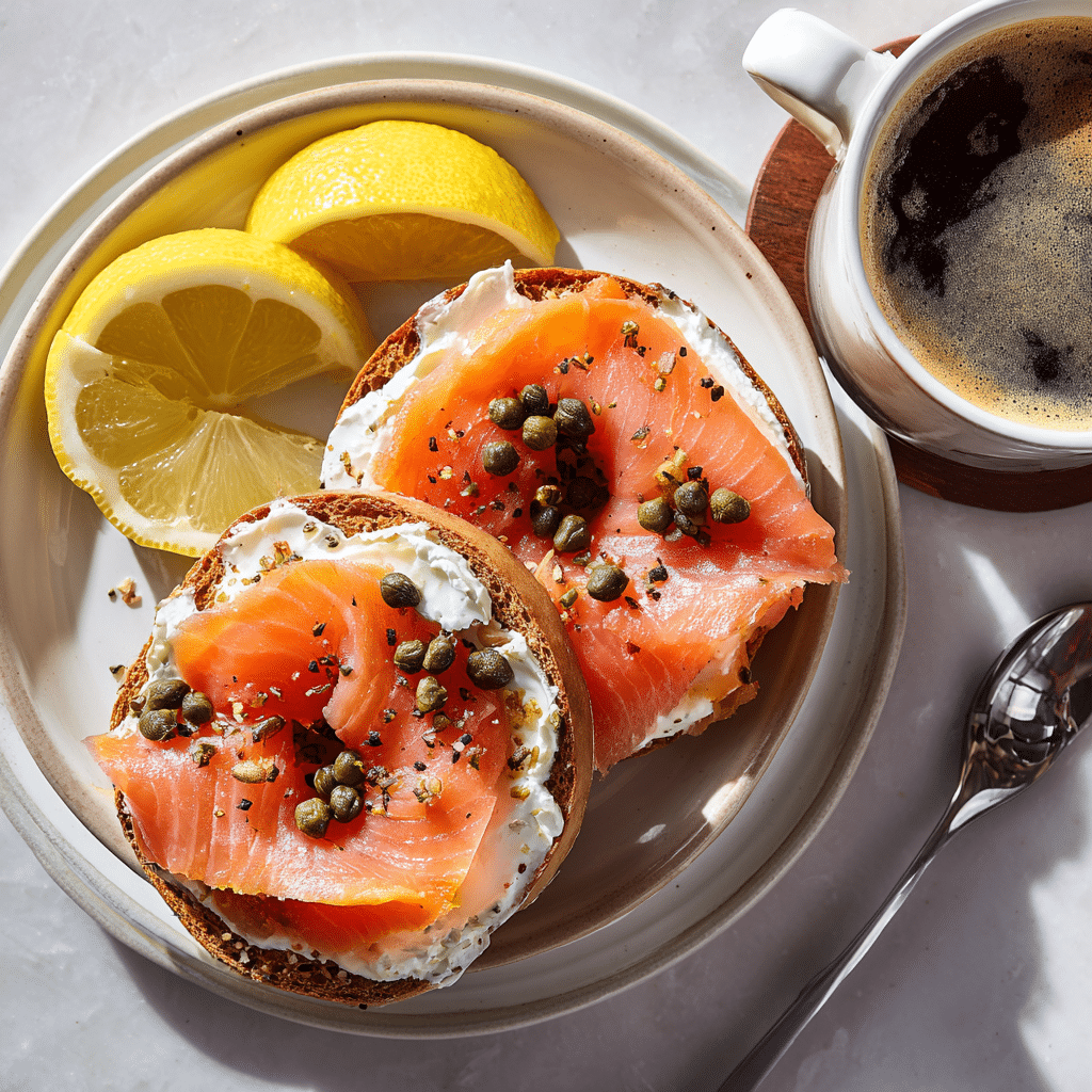High Protein Smoked Salmon Breakfast — The Ultimate Energizing Morning Meal 4 Smoked salmon bagel breakfast rich in protein