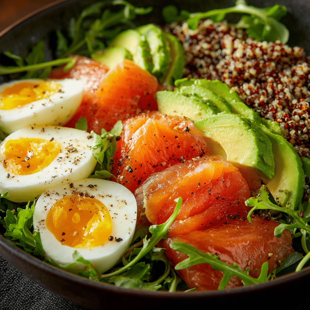 smoked salmon breakfast bowl ingredients