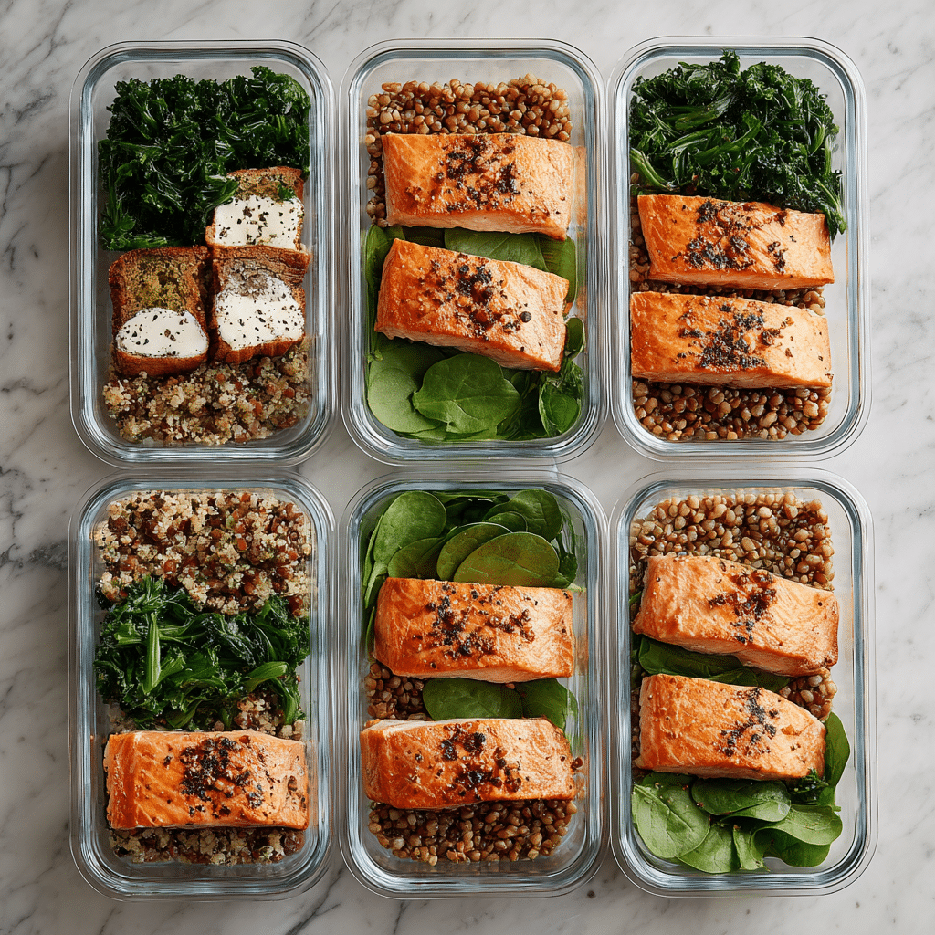 meal prep for smoked salmon breakfast bowl