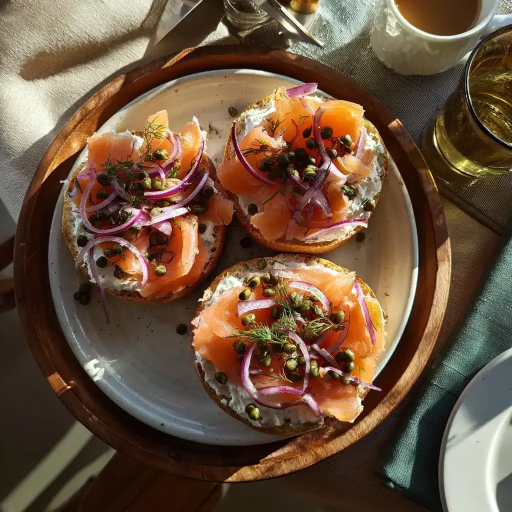 uses for cold smoked salmon on bagels with cream cheese and onions