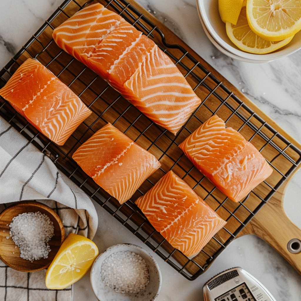 The Ultimate Masterclass: How to Smoke Salmon at Home Like a Pro 8 how long to smoke salmon shown with timer and thermometer