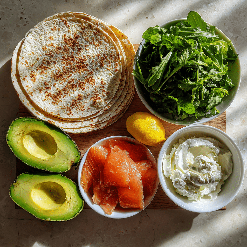 Smoked Salmon Avocado Wrap — A Creamy, Refreshing Start to Your Day 3 ingredients for smoked salmon avocado wrap