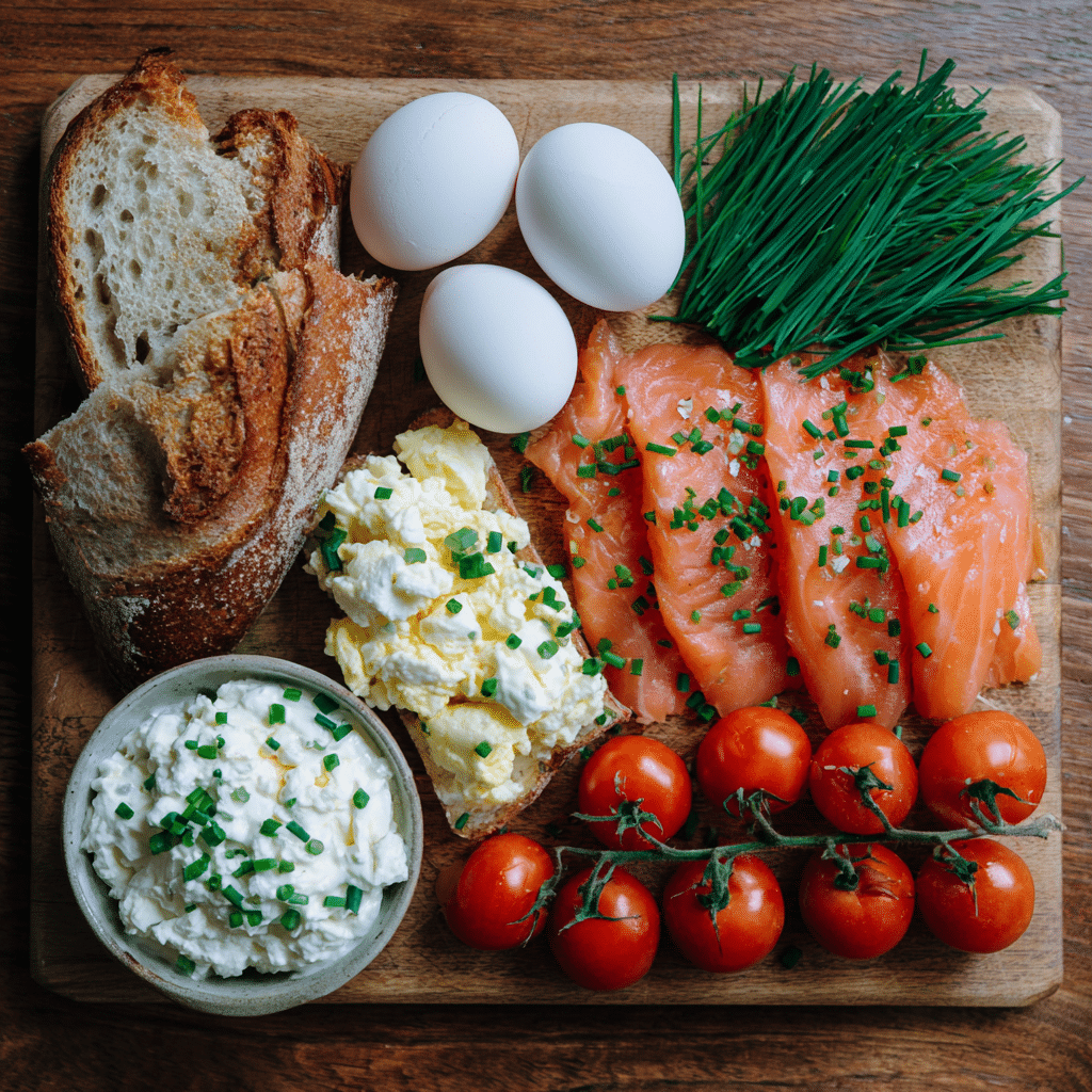 Smoked Salmon Scrambled Eggs on Toast: A Luxurious Breakfast Made Simple 2 ingredients for smoked salmon scrambled eggs on toast