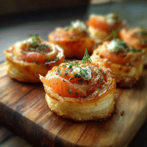 easy smoked salmon pinwheels appetizer with cream cheese and tortillas